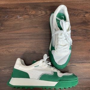 Zara green tennis shoes. Size 37